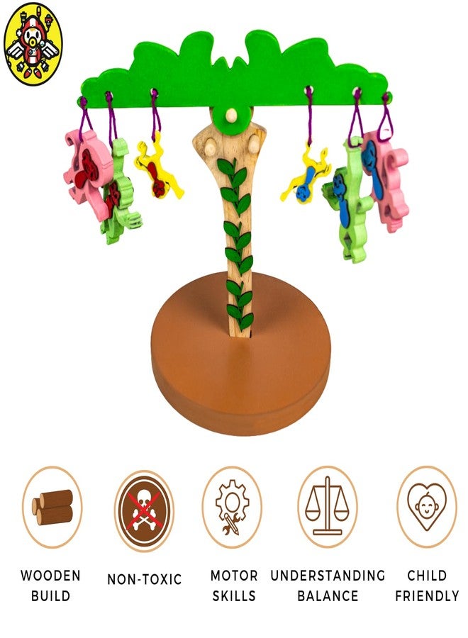 Techny Birds Technybirds Wooden Balancing Tree and Wooden Abacus Combo | Educational Toys for Kids | Montessori Learning Toys | Fine Motor Skills Development | Counting and Balancing Toys - Image 5